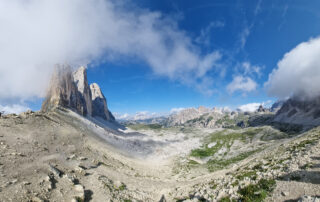 Panoramica delle Tre Cime di Lavaredo